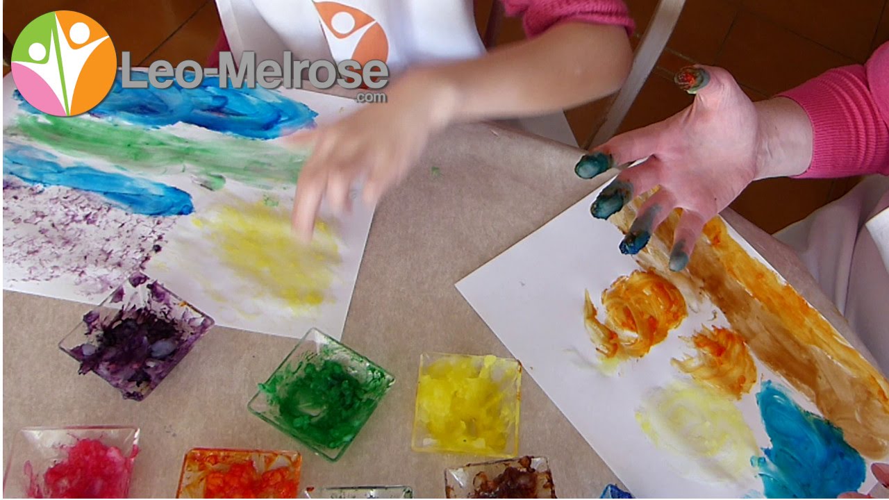 Recette de peinture au doigt avec les ingrédients de votre cuisine 