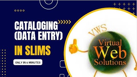 Cataloguing Ins SLiMS Library Management System