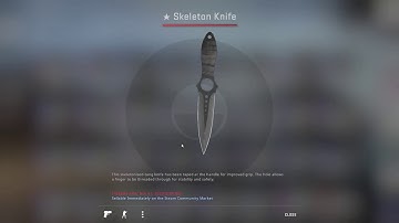 Skeleton Knife Vanilla Unboxing