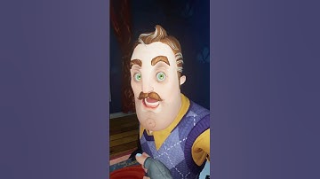 I woke up the Neighbor and he got ANGRY 😨 #vr #helloneighbor #shorts