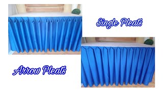 SINGLE PLEATS AND ARROW PLEATS (BASIC TABLE SKIRTING TUTORIAL) || Rex Montalbo