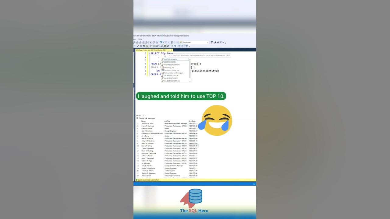 TOP HACK 🔥🔥🔥 #sql #top #datascience #sorting #dataengineering #dataanalytics #sqlserver  #data