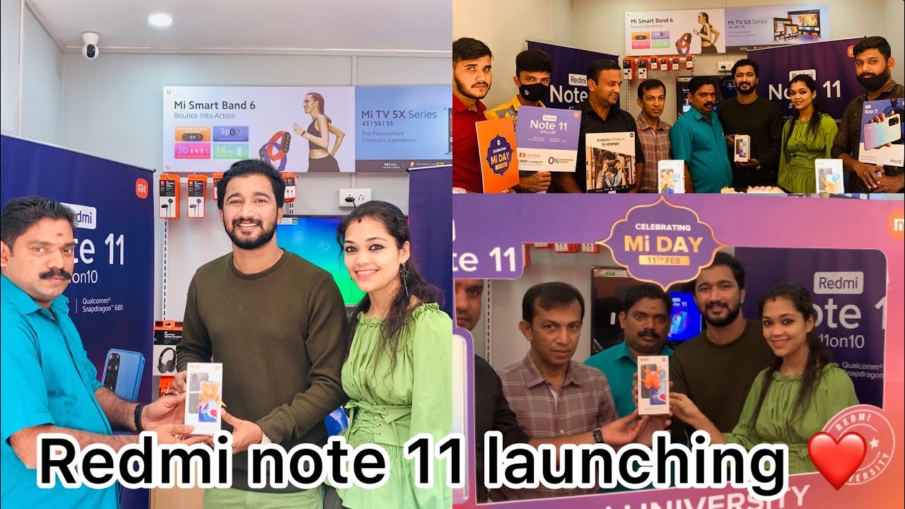 Redmi note 11 launching in kasaragod badhiyaduka Rajesh and chinnu YouTube