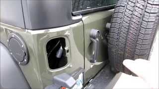 HOW TO INSTALL A GAS CAP DOOR ON A JEEP WRANGLER JK 2015 - YouTube