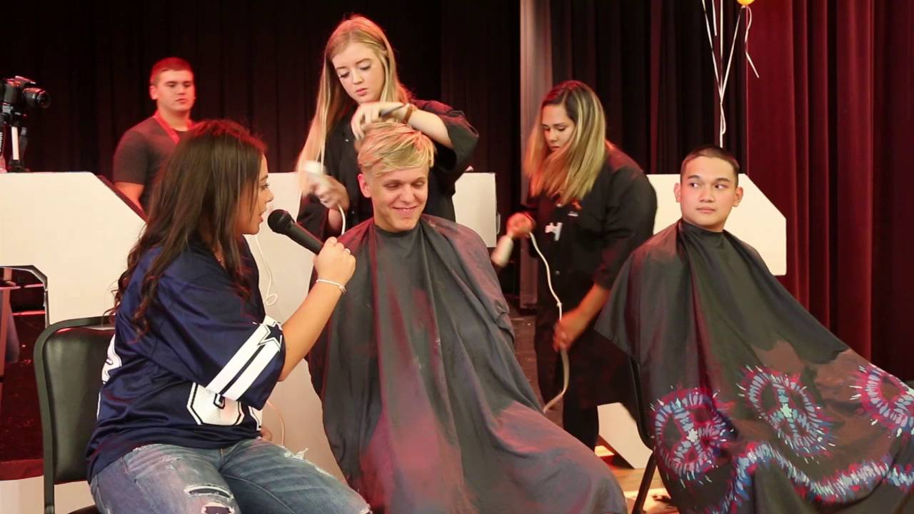 Bridge City Cardinals Donate Hair for Saint Jude's Hospital and Childhood Cancer Awareness