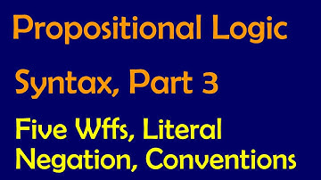 Propositional Logic: Syntax, Part 3