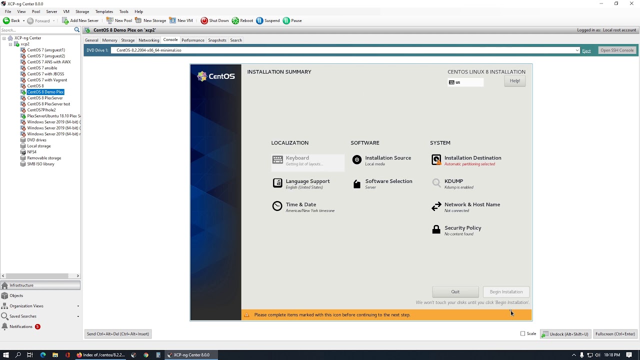 Centos 8 Install for Plex server - YouTube