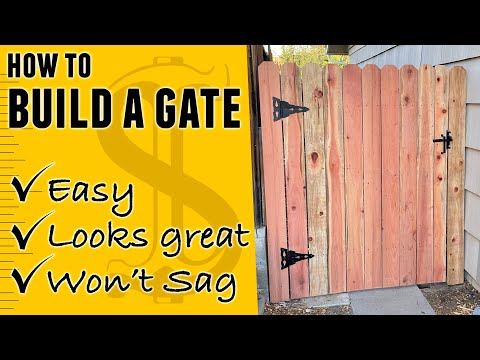 Video: How to make a wooden gate with your own hands?