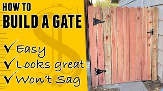 How to Build a Wood Fence Gate (Step By Step) by Handyman Startup 502,528 views 1 year ago 13 minutes, 12 seconds