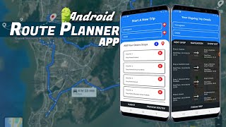 Android Route Planner App Using Maps Navigation | Android App Idea screenshot 1