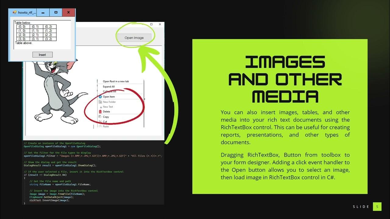 RichTextBox - C# Windows Forms Controls - YouTube