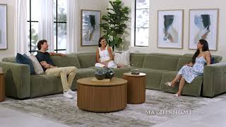 Montmarte Reclining Sectional | Mathis Home