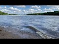 Waves Lapping on the Shore of the Mississippi River