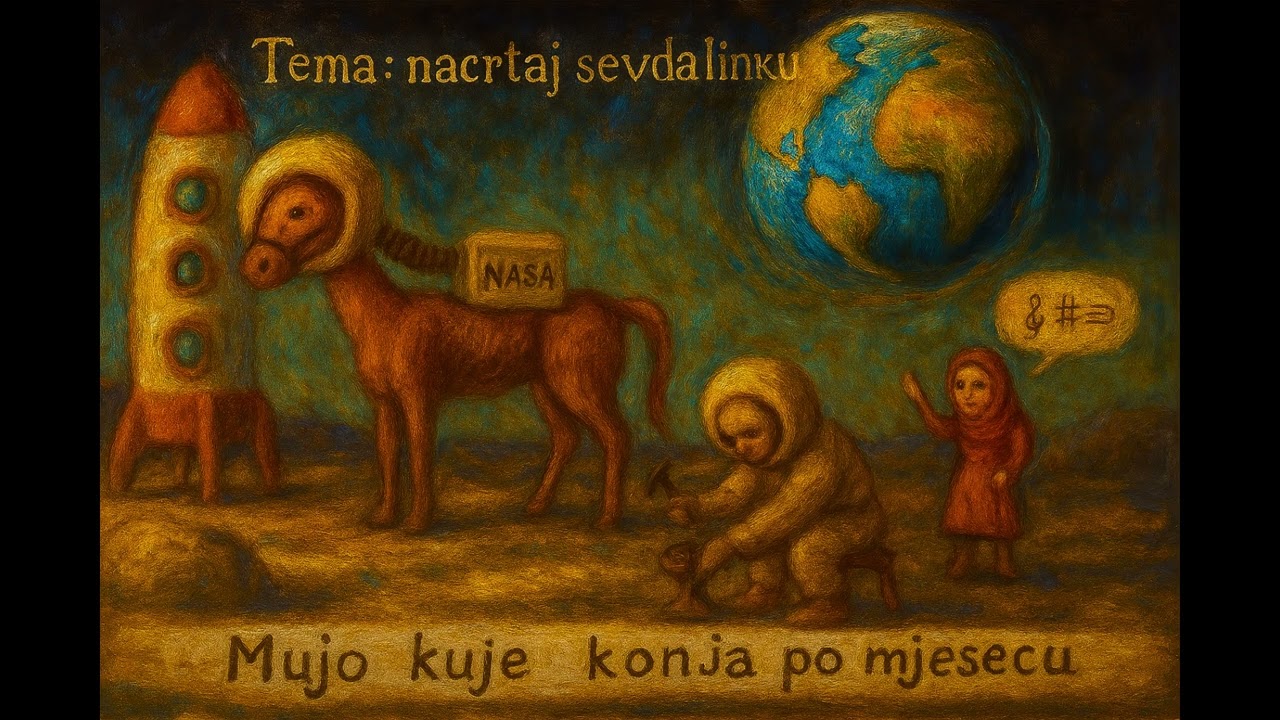 Muje kuje konja po mjesecu - Disco Club Space shutle verzija