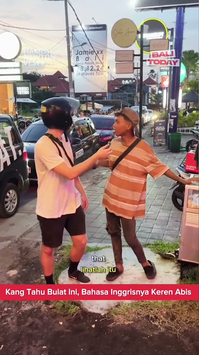 Tukang tahu bulat lancar berbicara bahasa inggris #film #fypage #bahasainggrisnya #movie