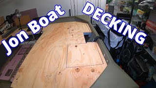 Measuring, Cutting and Sealing Jon Boat Decking {Jon Boat To Bass Boat Conversion} Lowe 1448