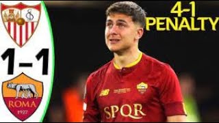 Sevilla vs Roma 1-1 Pen 4-1 Extended Highlights Goals | Europa League Final 2023\/2024