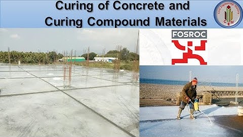 Curing of Concrete | Curing compound Materials | Why curing is Necessary | Fosroc curing compound