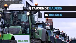 Bauern protestieren in Bremen: Wie denken die Menschen über deren Forderungen? | 8. Januar in Bremen by WESER-KURIER 48,912 views 2 months ago 2 minutes, 16 seconds