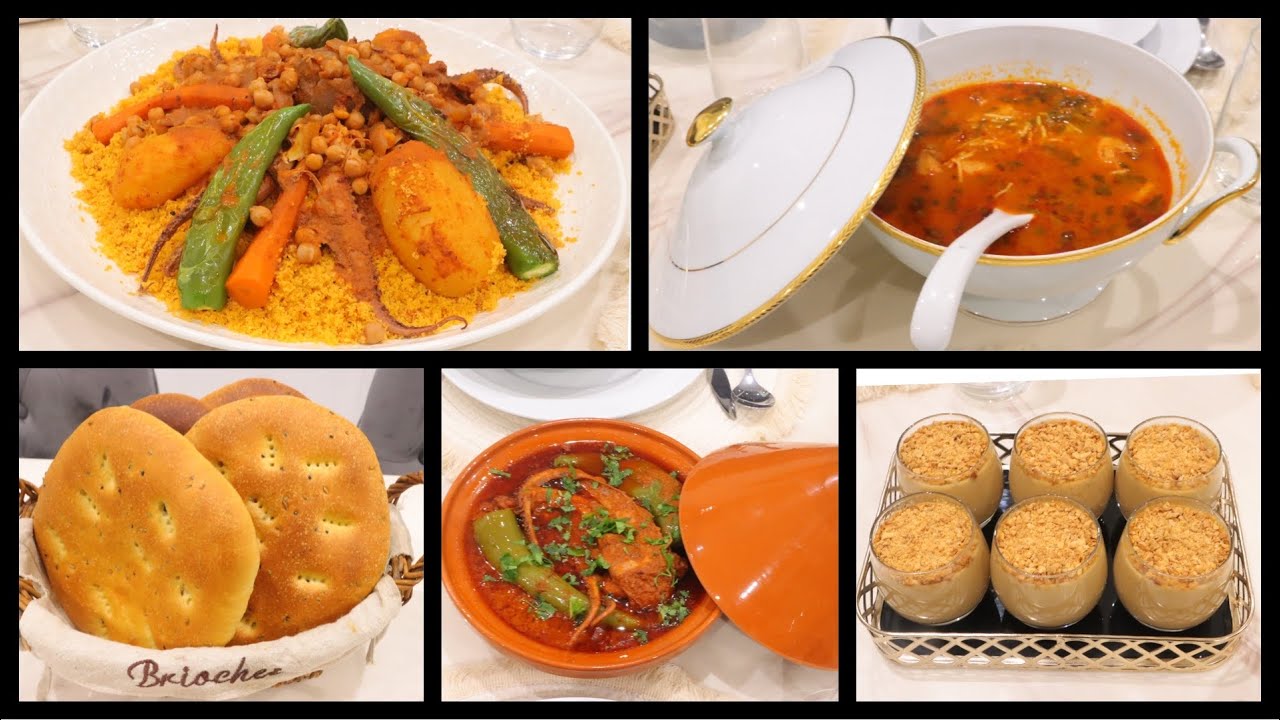 دبارة اليوم6🌙كسكسي بالقرنيط/كمونية بالقرنيط/حلالم بالقرنيط/سلاطة /بريك و للتحلية عصيدة بفريوة