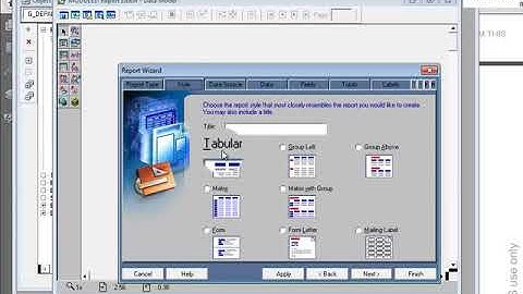 Oracle Reports 10g Tutorial in Bangla: Adding a Graph to a Paper Report
