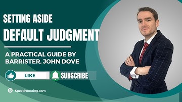 A practical guide to setting aside default judgment