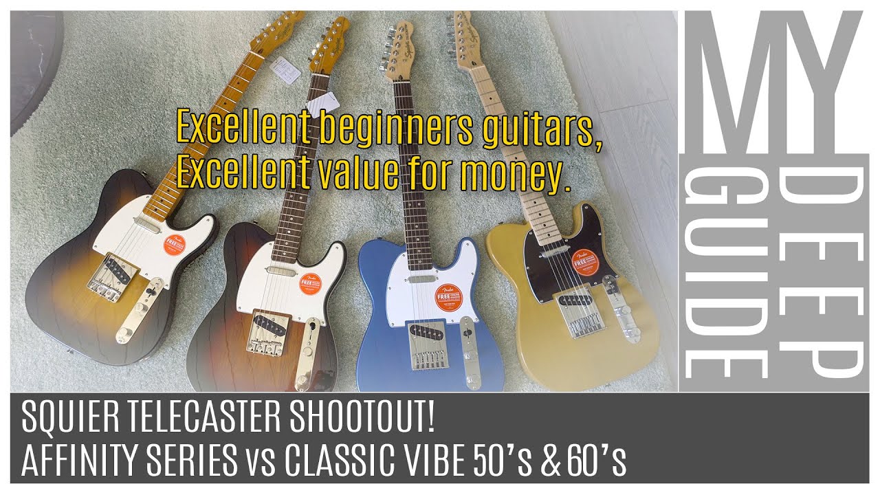 Squier Telecaster Shootout! Affinity Series vs Classic Vibe 50's vs