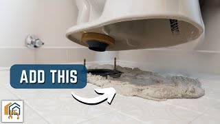 How to Set a Toilet on an UNEVEN Floor (NO SHIMS-NO CAULK NEEDED)