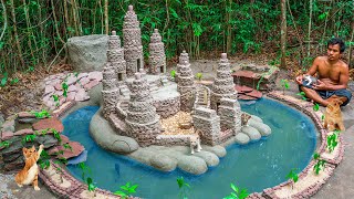Building Castle Cat House And Catfish Pond