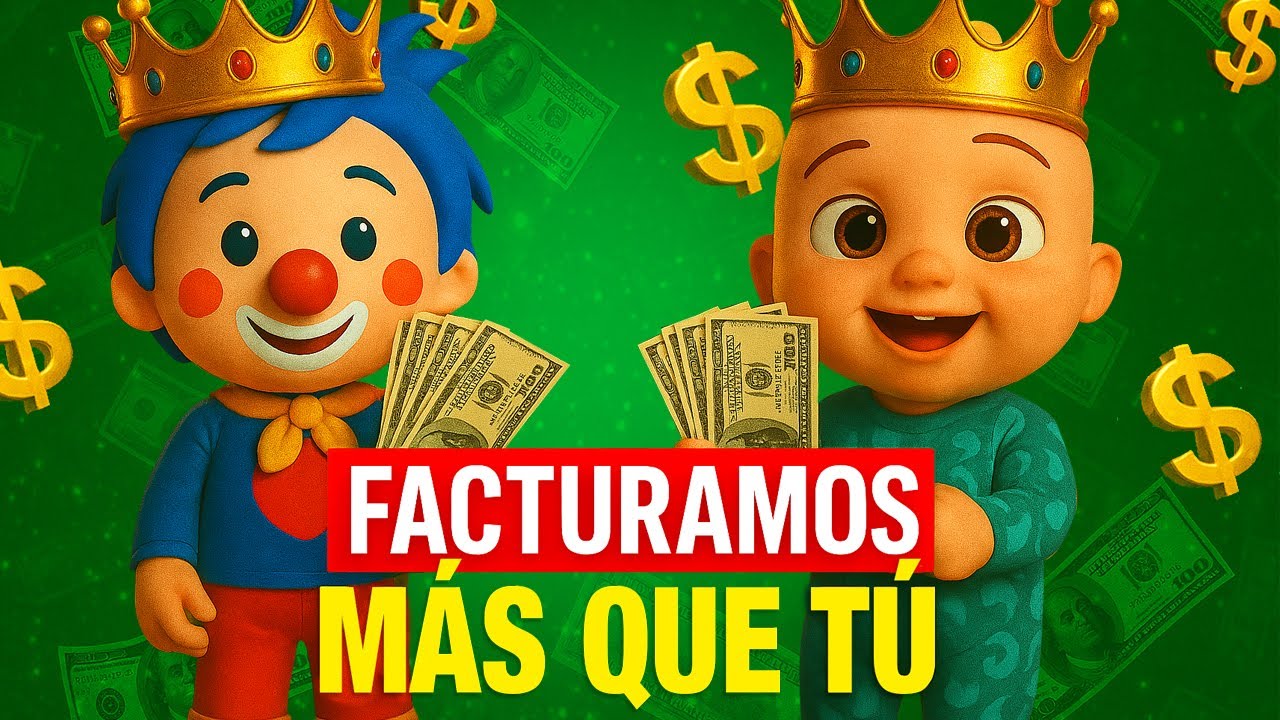 Ganan 30 MILLONES En YouTube: Canales Infantiles Que Facturan EXAGERADAMENTE Bien