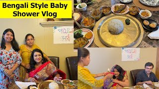 My Traditional Godh Bharai \/Baby Shower Vlog | Bengali Saadh | Simple Living Wise Thinking