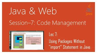 Using Packages Without import Statement in Java