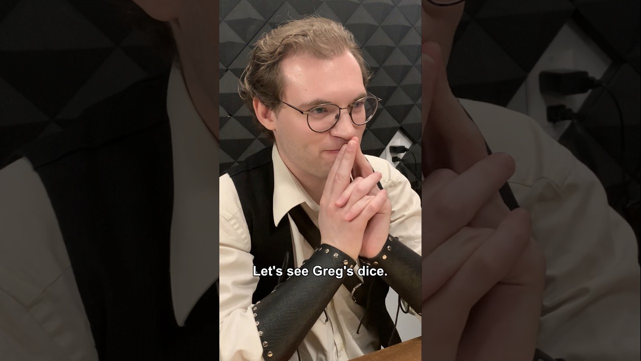 We did a shot for shot remake of the American Psycho Business Card scene but with Dice #dnd #shorts