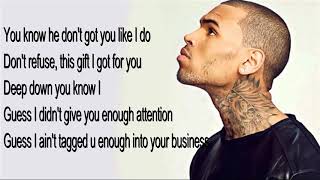Chris brown-she cheated lyrics
