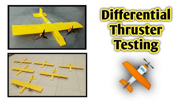 RC plane testing || Differential Thrust