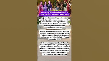 Thumbnail of Potret Fuji dan Rebecca Klopper di Ultah Ria Ricis, Ternyata Masih Dekat