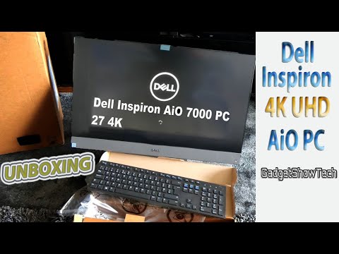Unboxing DELL Inspiron 4K 27" AIO 7777 All in One (Black Friday July)