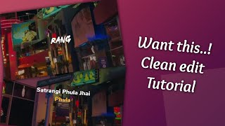 Clean edit tutorial alightmotion | Move + oscillate + swing effect