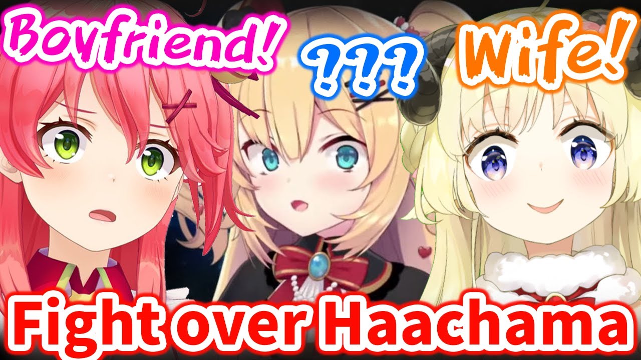 Watame and Miko fight over Haachama who lost her memory【Hololive/Eng sub】