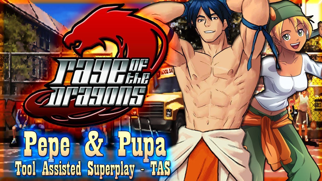 【TAS】RAGE OF THE DRAGONS - PEPE & PUPA bros pizza