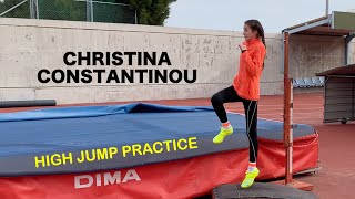 High Jump practice with Christina Constantinou