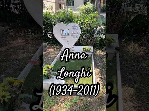Video Anna Longhi (1934-2011) Attrice caratterista. La Buzzicona. Alberto Sordi. Opinionista tv. Tomba.
