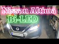 Bi-LED линзы на Nissan Altima