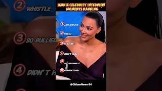 Awkward Celebrity Interview Moments Ranking🔥 😅 #youtube #funny #ranking #kardashians