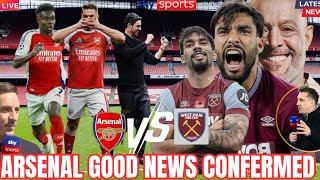 🚨🔥ARSENAL FULL TEAM NEWS &amp; PROBABLE LINE-UP vs WEST HAM – BIG BOOSTS &amp; ARTETA’S TACTICS REVEALED🔥 🔥✅