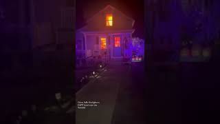 Firefighters called to New York house fire find amazing Halloween decor instead