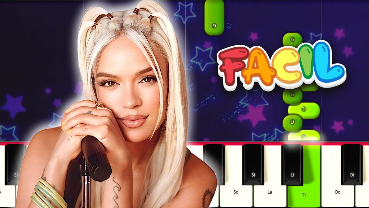 KAROL G - Si Antes Te Hubiera Conocido  Piano Tutorial FACIL / EASY