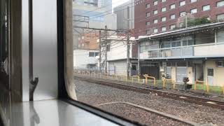 【国鉄車のジョイント音!!】JR117系 普通 外側線から京都3番のりばへ入線!!