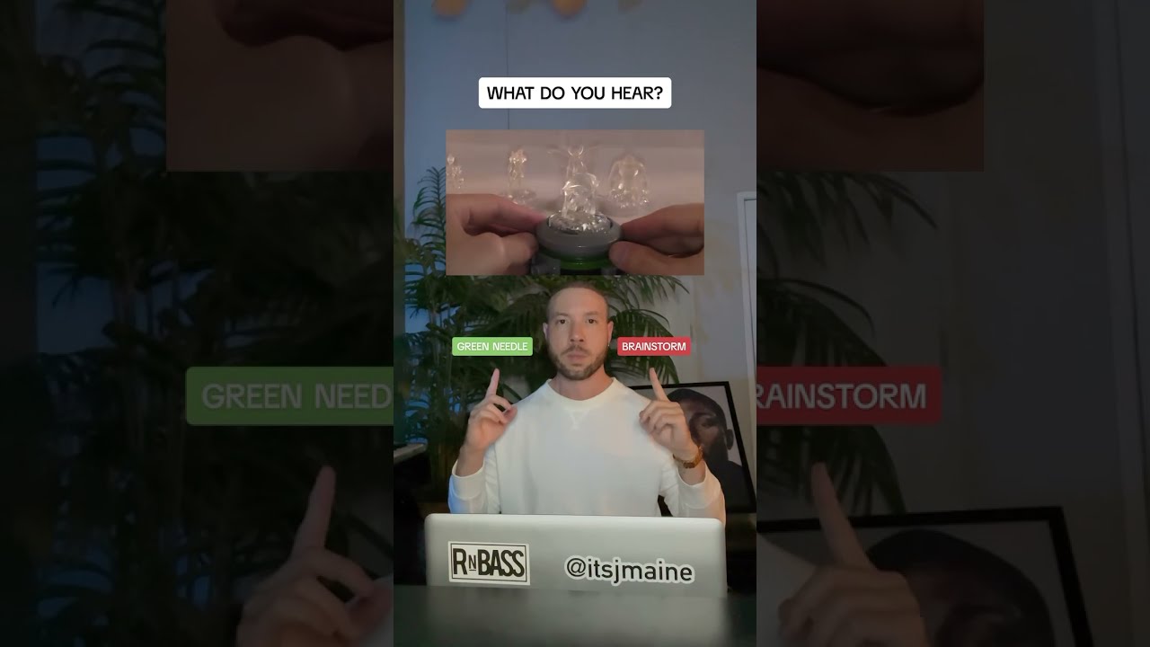 What Do You Hear Green Needle Or Brainstorm Shorts Ear Hearing Test Reaction