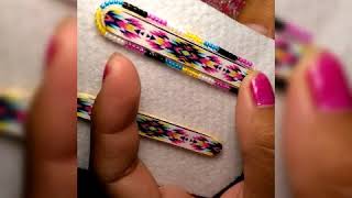 My first beading tutorial for Native American beaded earrings.. One needle..